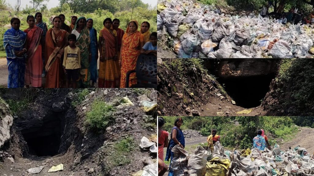 Villagers fear major accident due to illegal coal mining.
