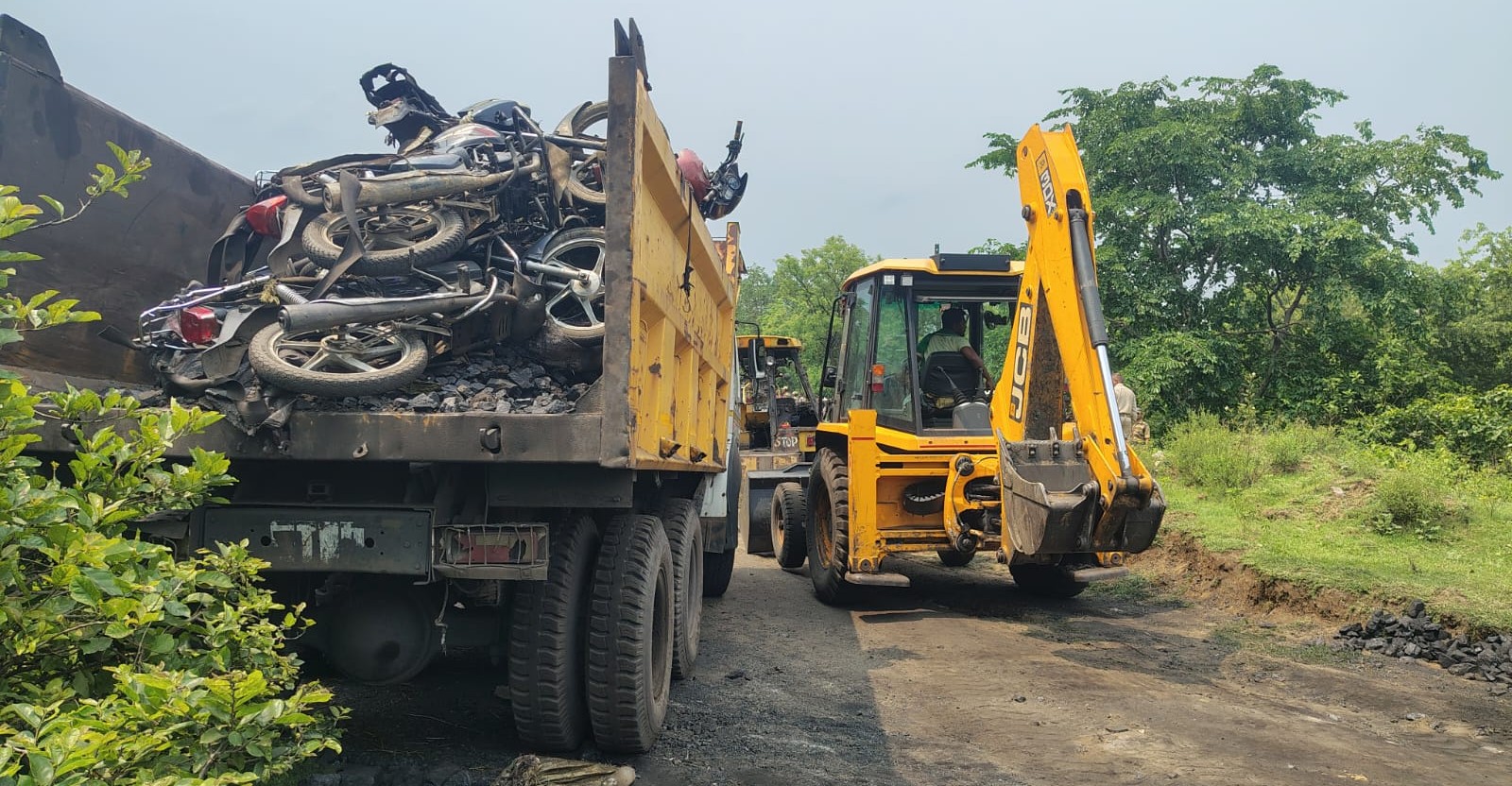 20 tonnes of illegal coal and 12 bikes seized.