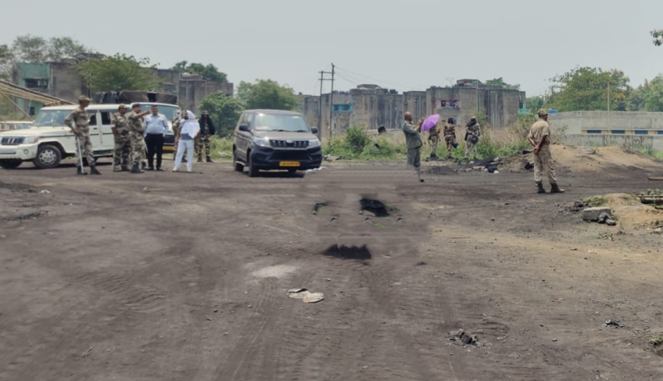 CISF team raided illegal coal depot in East Basuria OP area.