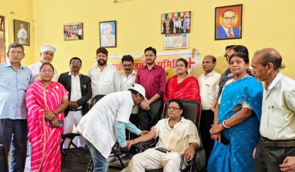 Organization of blood donation camp on World Red Cross Day.