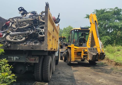 20 tonnes of illegal coal and 12 bikes seized.