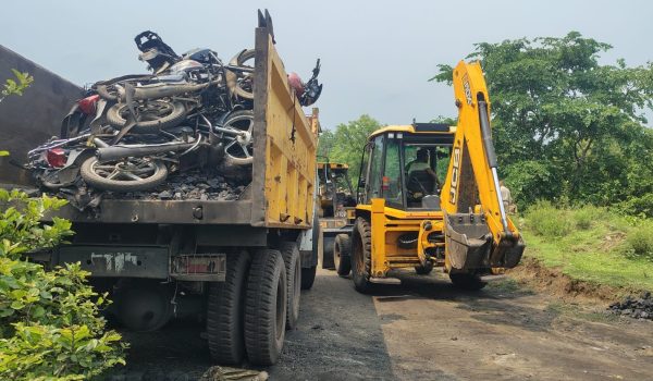 20 tonnes of illegal coal and 12 bikes seized.
