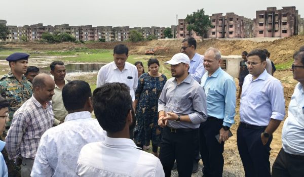 Deputy Commissioner Aditya Ranjan visited Belgadia Township.