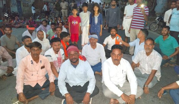 Villagers blocked NH-218 demanding compensation and action.