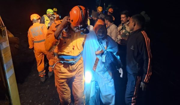 Thousands of devotees were rescued safely through the rescue operation that continued throughout the night.