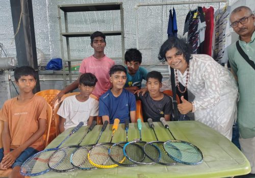 Hero Rajan Kumar inaugurated the freedom fighter Ayodhya Prasad Singh badminton tournament.