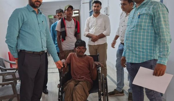 Differently-abled youth gets Aadhaar made on the spot; DC gifts a wheelchair.